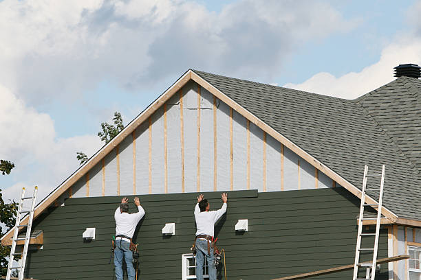 Professional Siding Contractor technician working in Crescent, PA